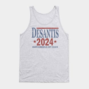 Distressed Ron DeSantis For President In 2024 Tank Top